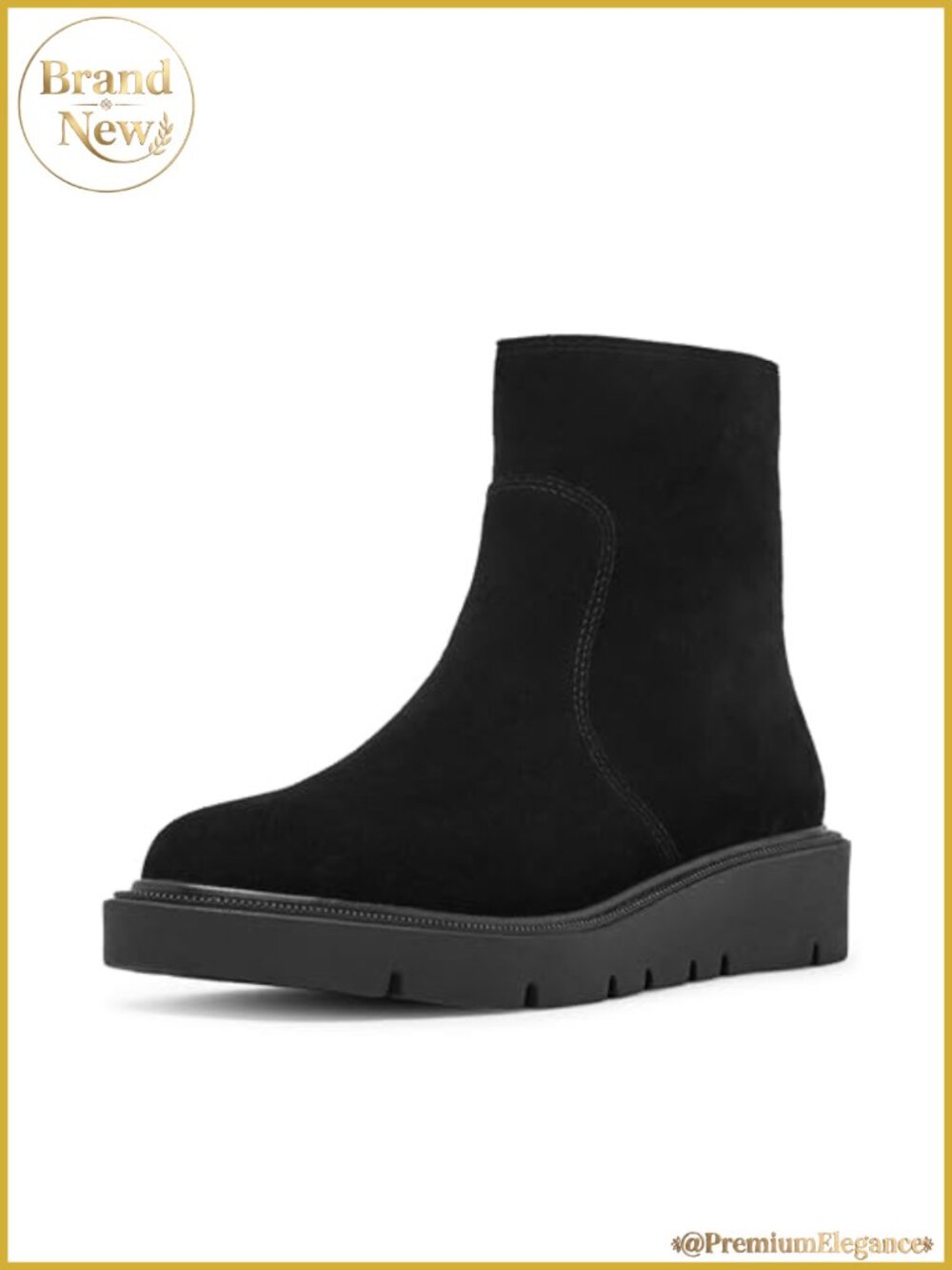 Blondo Motion Waterproof Suede Ankle Bootie Snip Toe Block Heel Fall